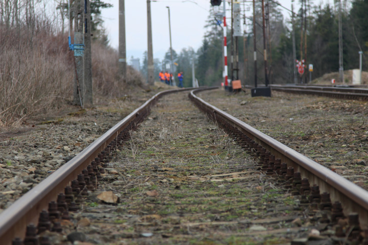 POIiŚ 2014-2020, małopolskie, przed modernizacją, Lasek, przystanek, kolejowa zakopianka