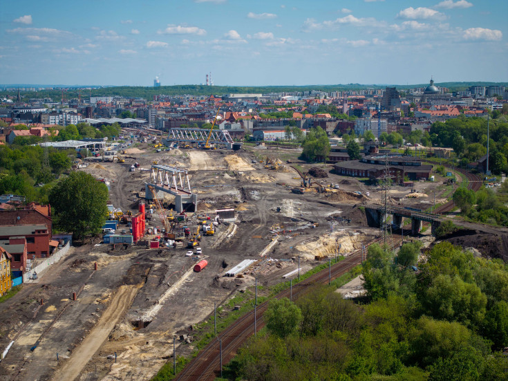 wiadukt, przebudowa, stacja, tor, Katowice, prace budowlane, katowicki węzeł kolejowy