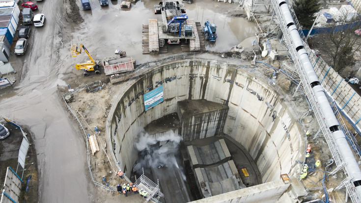 POIiŚ 2014-2020, Łódź, TBM, Faustyna, drążenie tunelu kolejowego, Stolarska