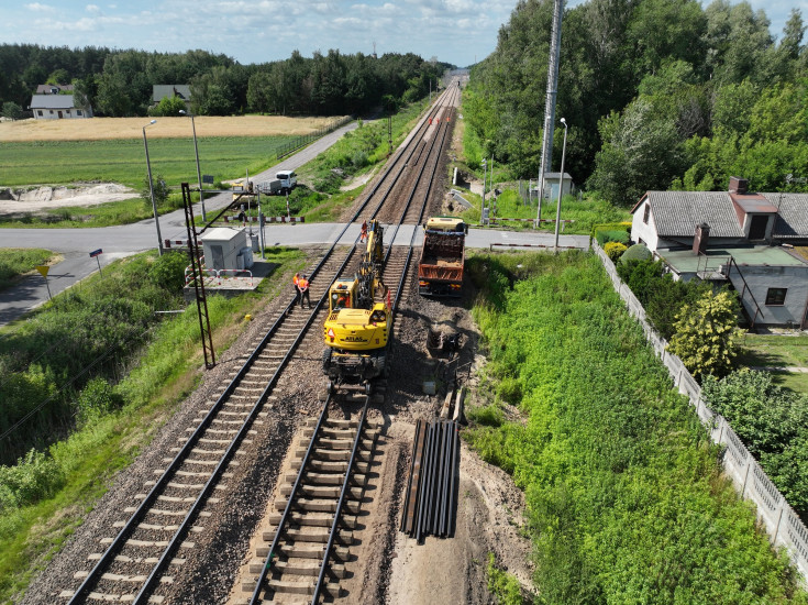 stacja, prace torowe, nowa infrastruktura, Bełchatów
