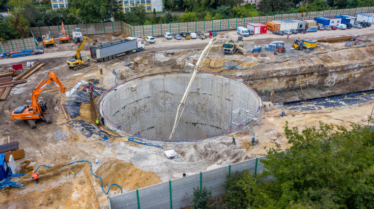 Łódź, TBM, nowy tunel, budowa tunelu, komora startowa, Odolanowska