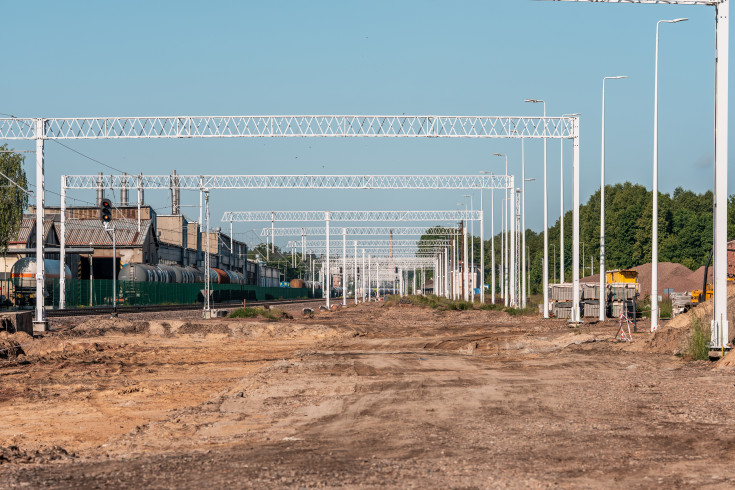 sieć trakcyjna, Ostróda, KPO, roboty budowlane, warmińsko-mazurskie