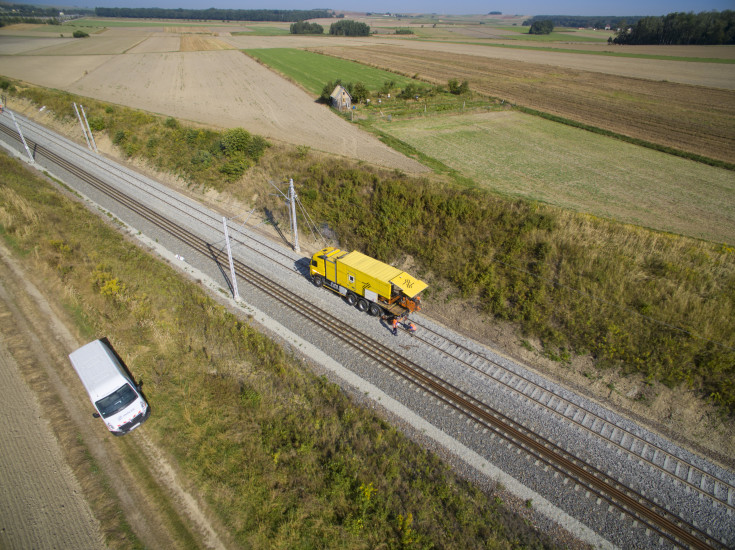 Toszek, Rudziniec, Stare Koźle, LK153, zgrzewanie szyn