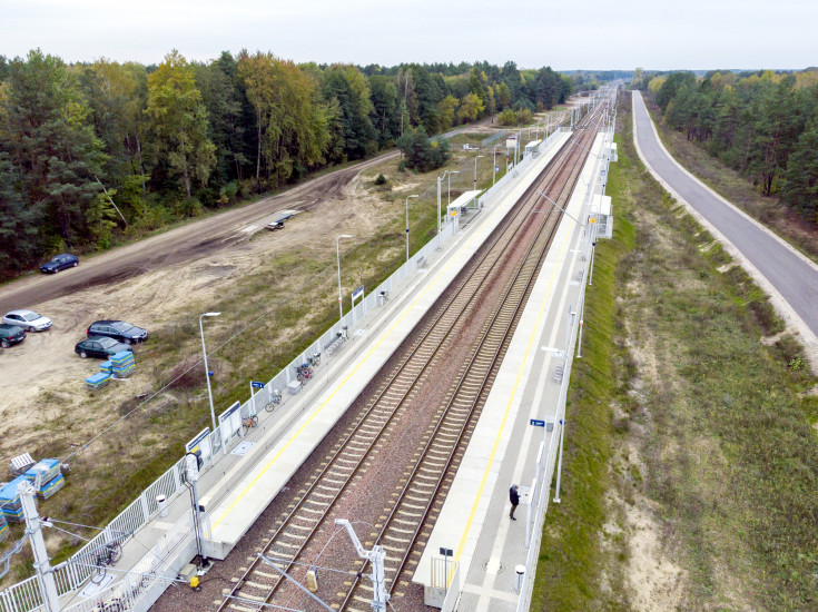 E75, Rail Baltica, CEF, nowy przystanek, Sadowne Węgrowskie