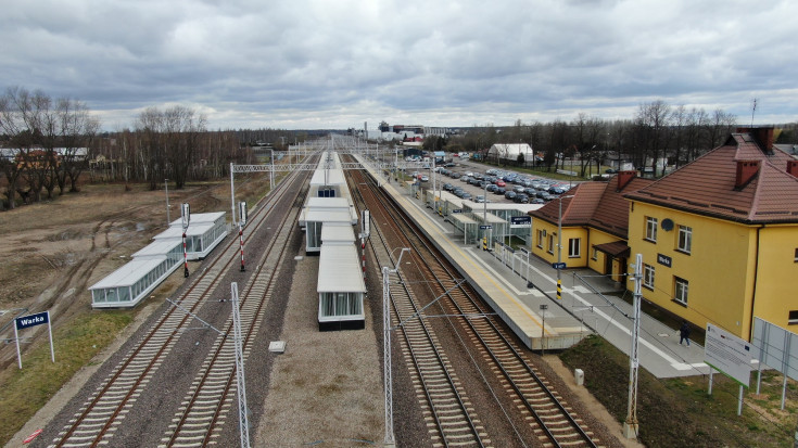 stacja, Warka, nowa infrastruktura, widok z góry