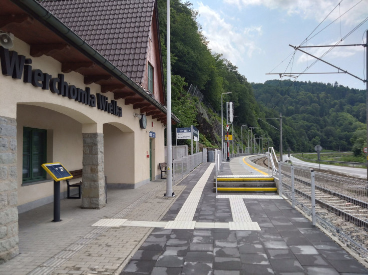 stacja, nowy peron, Wierchomla Wielka