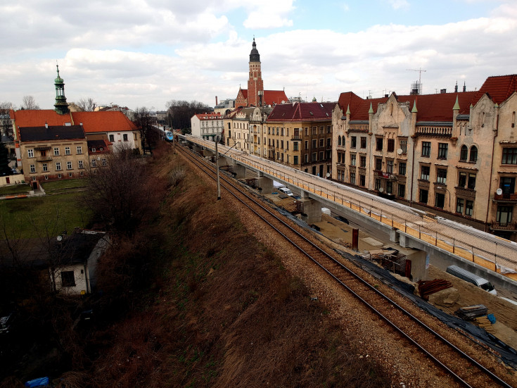 Kraków, nowy wiadukt, nowa estakada, nowy tor