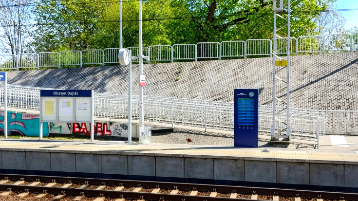nowy przystanek, Olsztyn Dajtki, nowa infrastruktura, nowy zegar