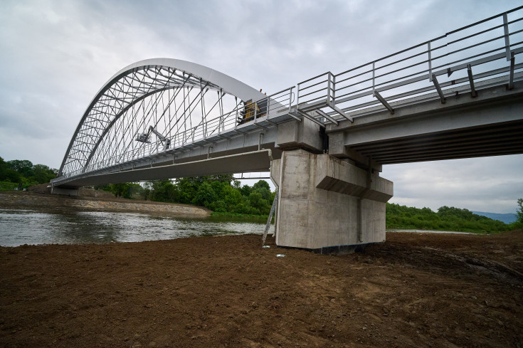 most, LK104, Nowy Sącz, budowa, plac budowy, inwestycja, KPO, Dunajec