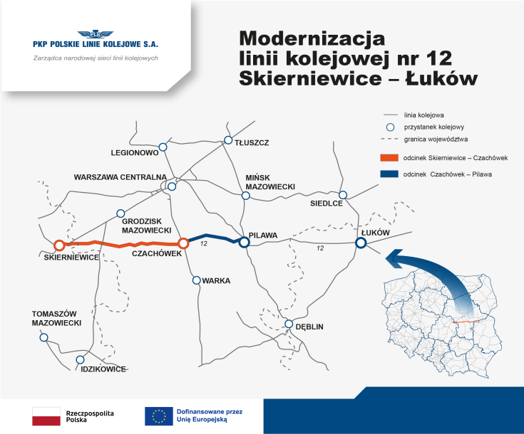 mapa, Łuków, LK12, Skierniewicwe