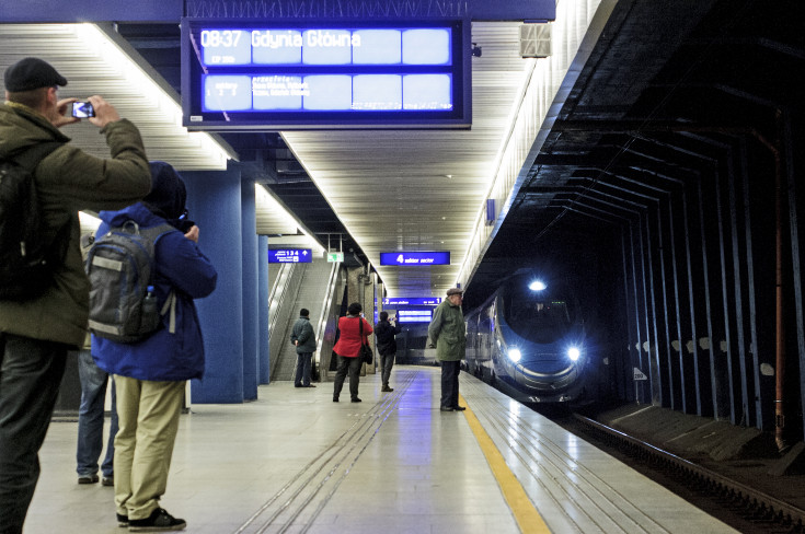 Pendolino, pociąg, PKP Intercity, Warszawa Centralna