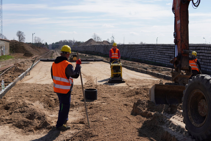 Wydminy, nowa infrastruktura, LK38, prace na stacji kolejowej