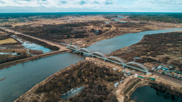 Rail Baltica, most na Bugu, nowy tor