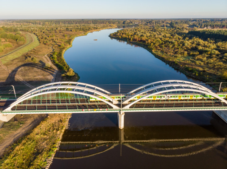 Sadowne, E75, Rail Baltica, CEF, Czyżew, most kolejowy, most na Bugu