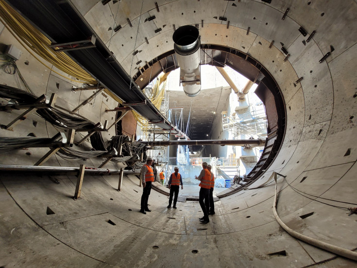 TBM, Święta Katarzyna, tarcza, drążenie tunelu kolejowego