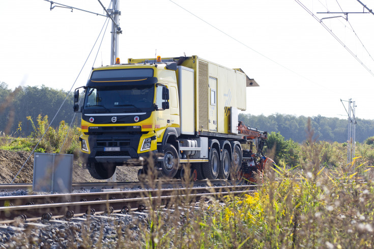 Toszek, Rudziniec, Stare Koźle, LK153, zgrzewanie szyn