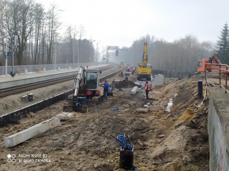 LK93, nowa infrastruktura pasażerska, nowa infrastruktura, Chełmek, prace na stacji kolejowej