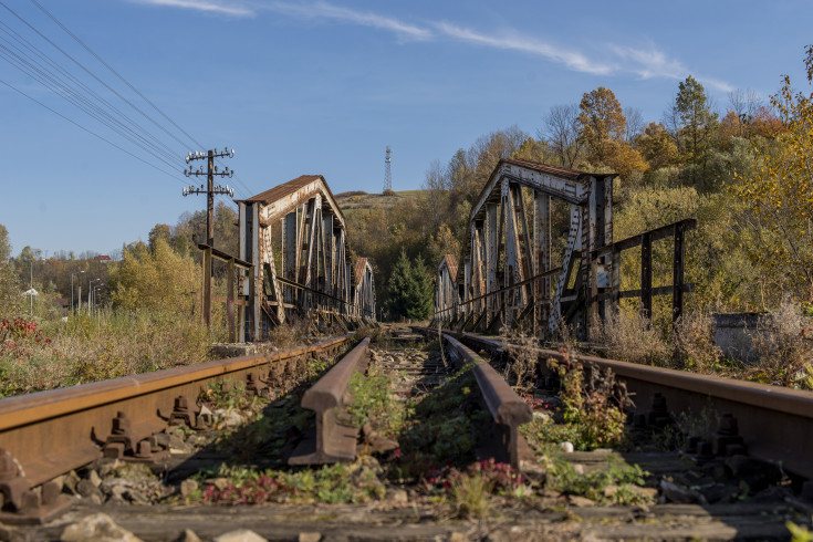 most, Małopolska, Mszana Dolna, tor, infrastruktura kolejowa