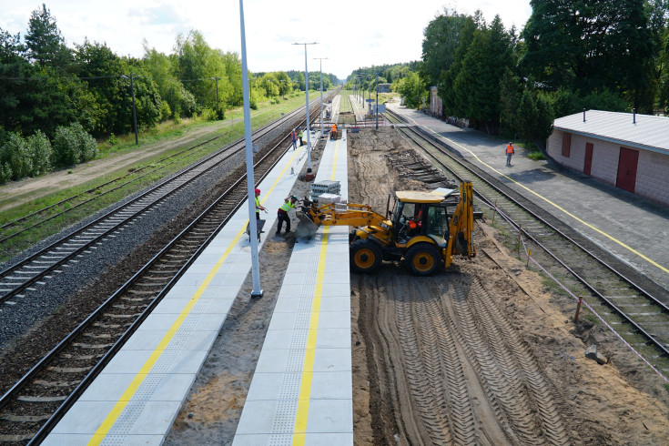 prace budowlane, Augustów, nowa infrastruktura, nowy peron