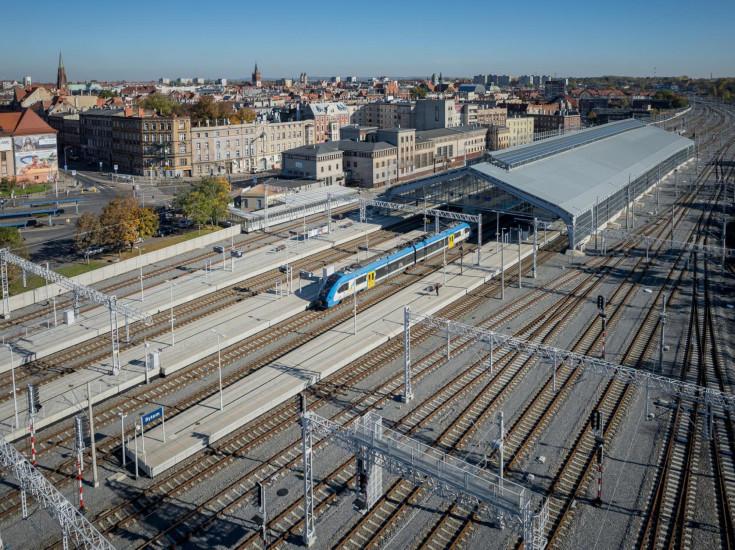 stacja, wiata, LK131, Bytom, widok z lotu ptaka