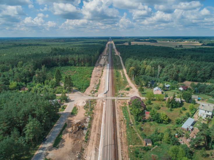 E75, Rail Baltica, CEF, Zaręby Kościelne