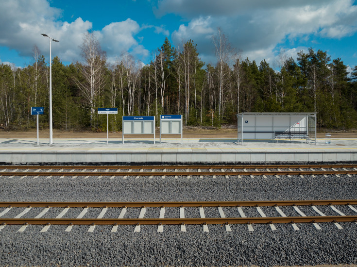 nowy przystanek, nowy tor, Olszewka, nowa infrastruktura, nowy peron