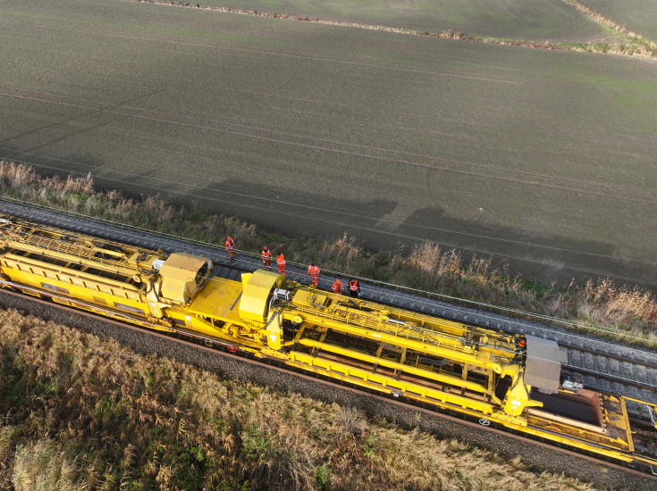 PUN, maszyna, LK204, prace na stacji kolejowej