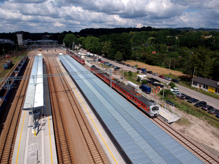 stacja, Krzeszowice, E30, nowe przejście podziemne, nowy wiadukt drogowy