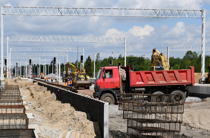 peron, E20, wiata, Łódź Kaliska, tor, prace budowlane, nowa infrastruktura