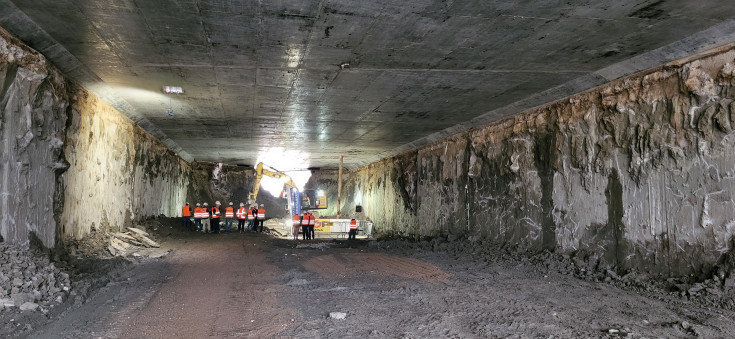 tunel, prace budowlane, Sulejówek