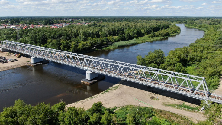 nowy tor, LK35, nowa infrastruktura, most nad Narwią