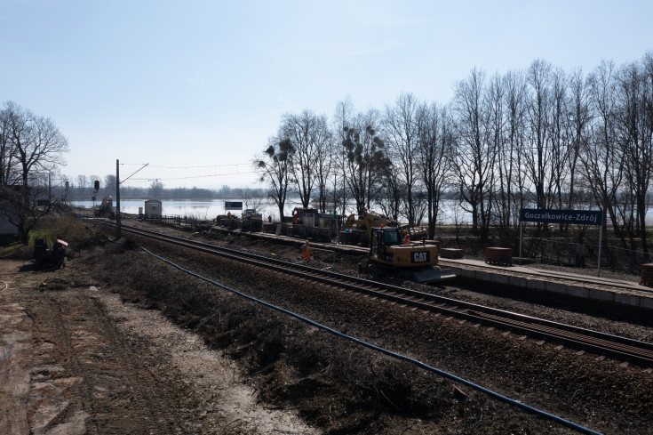 CEF, śląskie, modernizacja stacji, maszyna, Czechowice-Dziedzice, nowy  most, Zabrzeg, Goczałkowice-Zdrój