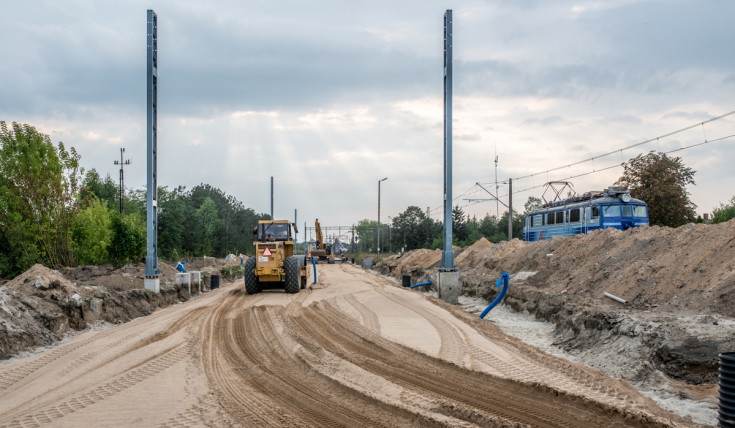 CEF, E20, nowy przystanek, budowa peronu, Biała Podlaska Rozrządowa