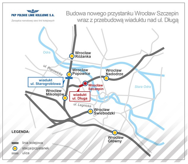 wiadukt, Wrocław Mikołajów, nowy przystanek, Wrocław Szczepin, Wrocław Nadodrze, infrastruktura kolejowa