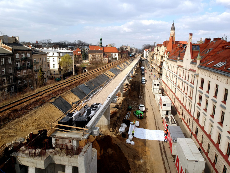 Kraków, nowy wiadukt, nowa estakada, nowy tor