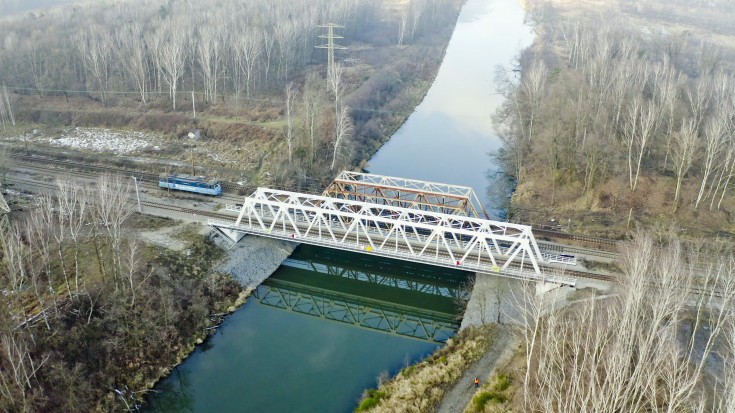 POIiŚ 2014-2020, most kolejowy, Toszek Północ, Rudziniec Gliwicki, Kanał Kędzierzyński