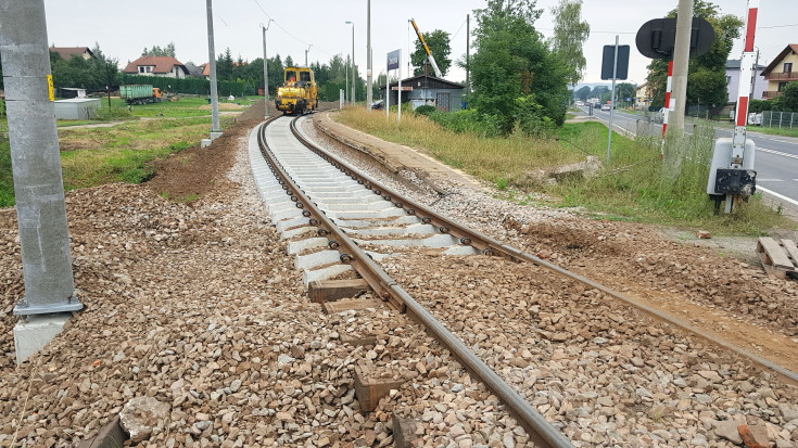 maszyna, nowa infrastruktura pasażerska, Wadowice, Andrychów, LK117, prace na linii