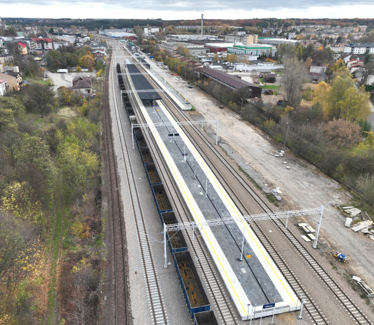 stacja, LK62, Olkusz, nowe przejście podziemne, nowa winda, nowy peron