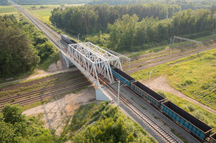 wiadukt, pociąg, nowa infrastruktura, Paczyn