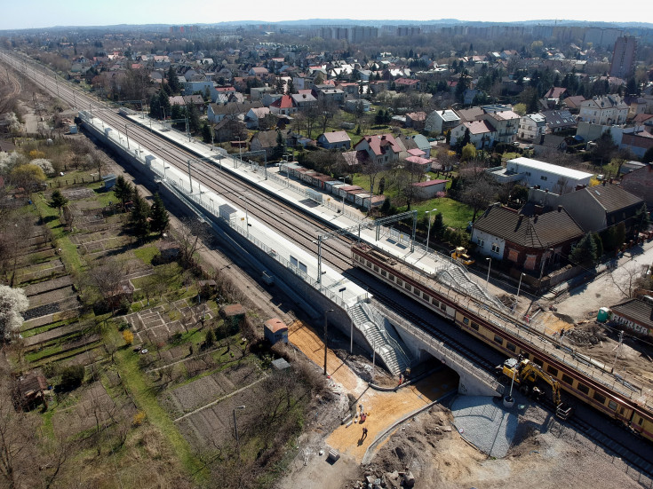 E30, nowy przystanek, Kraków Prokocim, nowa estakada, nowy tor, nowy wiadukt kolejowy, www.krakow-rudzice.pl