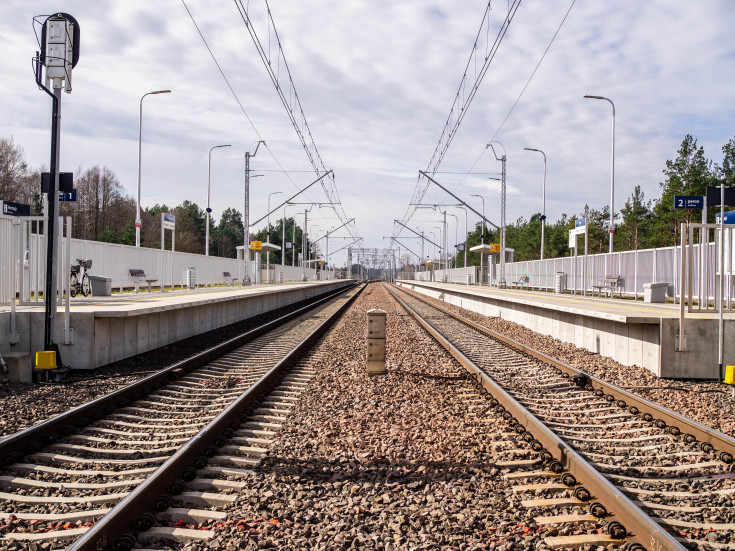 E75, Rail Baltica, CEF, pociąg, tor, Prostyń, przystanek