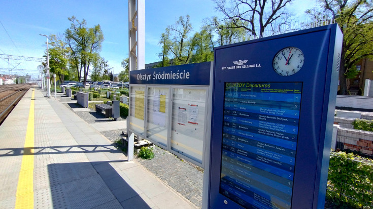 nowy przystanek, nowa infrastruktura, nowy wyświetlacz, Olsztyn Śródmieście