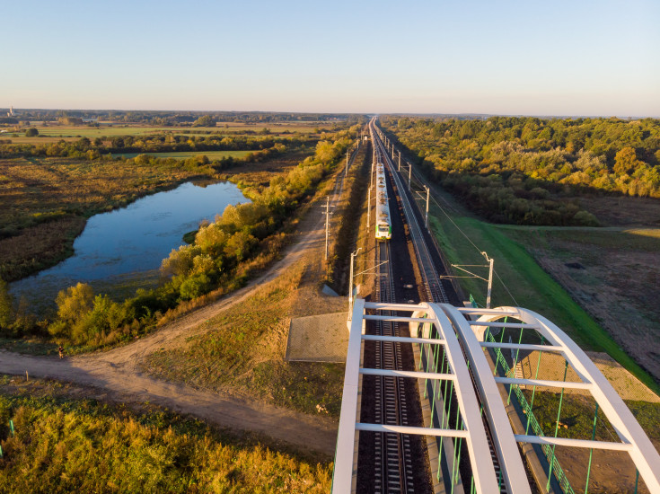 Sadowne, E75, Rail Baltica, CEF, Czyżew, most kolejowy, most na Bugu