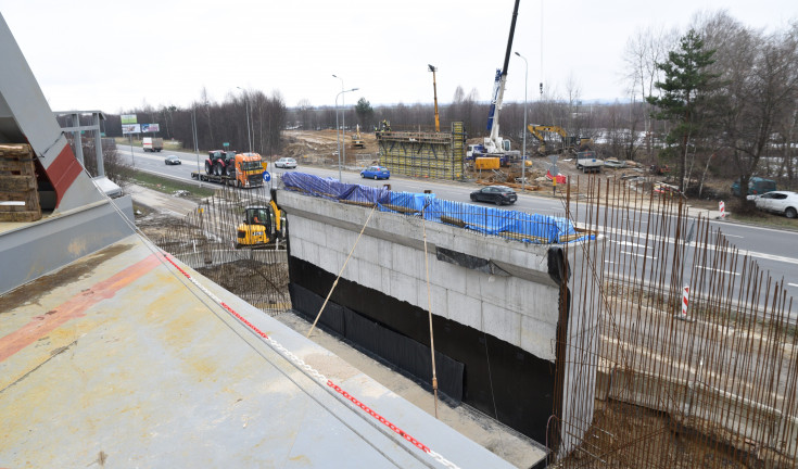 prace budowlane, nowy wiadukt kolejowy, Podkarpacka Kolej Aglomeracyjna, Rudna Mała