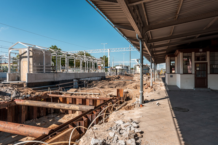 stacja, modernizacja stacji, Ostróda, KPO, roboty budowlane, warmińsko-mazurskie