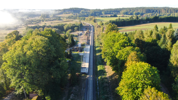 nowy przystanek, LK221, powrót pociagów, nowy peron, Cerkiewnik