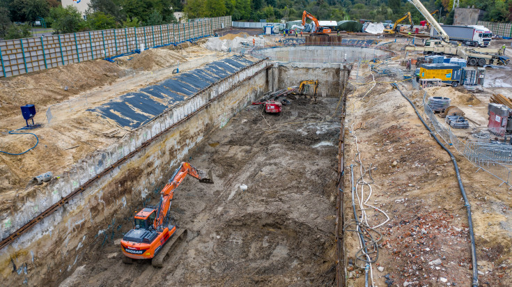 Łódź, TBM, nowy tunel, budowa tunelu, komora startowa, Odolanowska