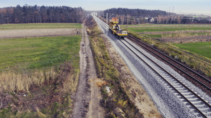 sieć trakcyjna, demontaż sieci trakcyjnej, Toszek Północ, Rudziniec Gliwicki, Paczyna