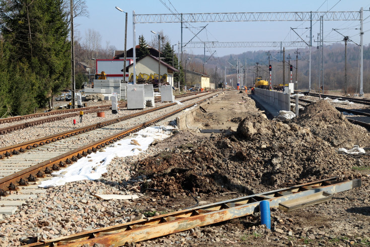 modernizacja, POIiŚ 2014-2020, małopolskie, Leńcze, przystanek, kolejowa zakopianka