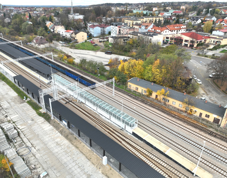 stacja, LK62, Olkusz, nowe przejście podziemne, nowa winda, nowy peron